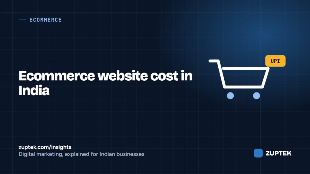 Ecommerce Website Cost in India 2026: Breakdown