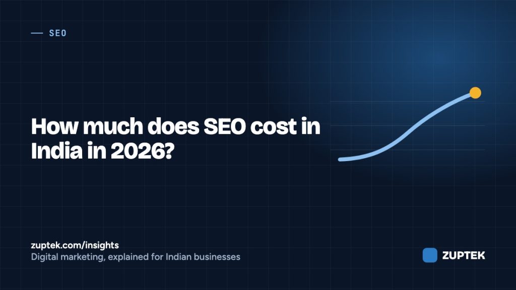 SEO Cost in India 2026: What You Should Pay