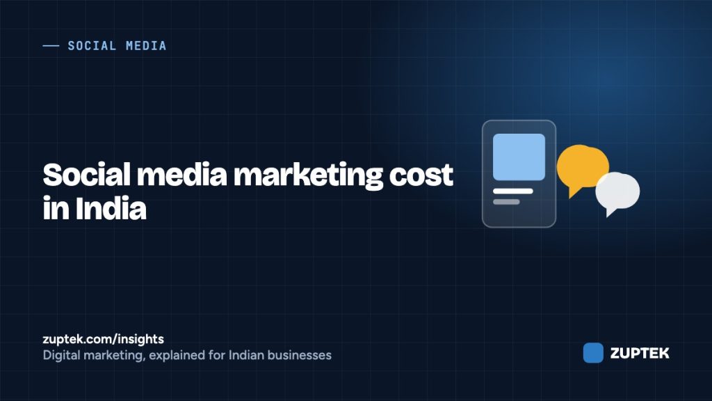 Social Media Marketing Cost in India 2026